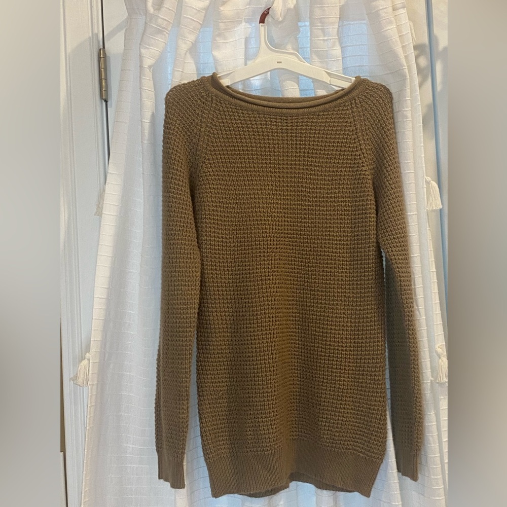 Brown sweater dress